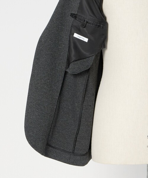 UNITED ARROWS（ユナイテッドアローズ）の「ハウンドトゥース ジャージ シングル2ボタン テーラードジャケット COMFORT EASY‐MODEL（テーラードジャケット・メンズ・ダークグレー・46/50/48/44/52）」の3枚目の写真