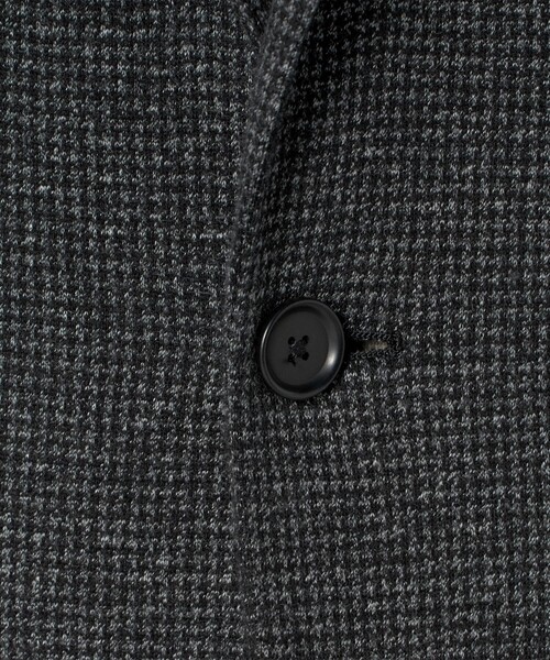 UNITED ARROWS（ユナイテッドアローズ）の「ハウンドトゥース ジャージ シングル2ボタン テーラードジャケット COMFORT EASY‐MODEL（テーラードジャケット・メンズ・ダークグレー・46/50/48/44/52）」の4枚目の写真