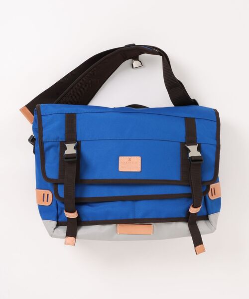 MAKAVELIC(マキャベリック)の「【RES】【MAKAVELIC】TRUCKS DOUBLE BELT MESSENGER BAG(ショルダーバッグ・メンズ・ブルー系その他・FREE)」の1枚目の写真