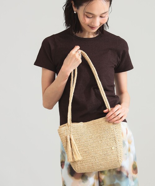 Demi-Luxe BEAMS（デミルクス ビームス）の「MAISON N.H PARIS / クロワッサン ショルダーバッグ（トートバッグ・レディース・ブラック/ナチュラル・ONE SIZE）」の13枚目の写真