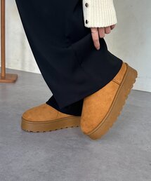 Thevon | 厚底ショートムートンブーツ(ブーツ)