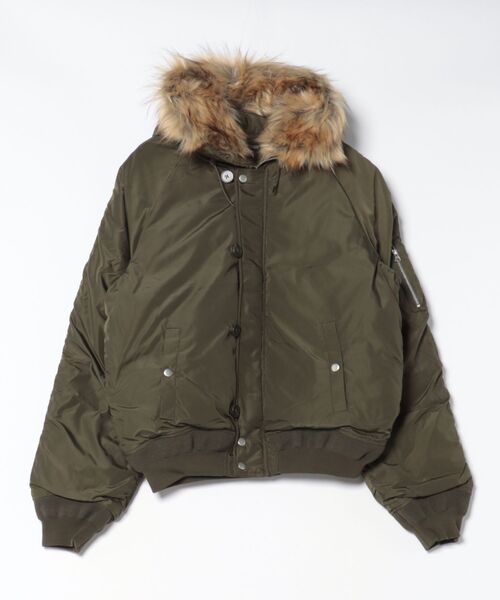 ８(eight)（エイト）の「N-2Bジャケット（ダウンジャケット/コート・メンズ・ブラック/ワイン/カーキ・MEDIUM/LARGE）」の3枚目の写真