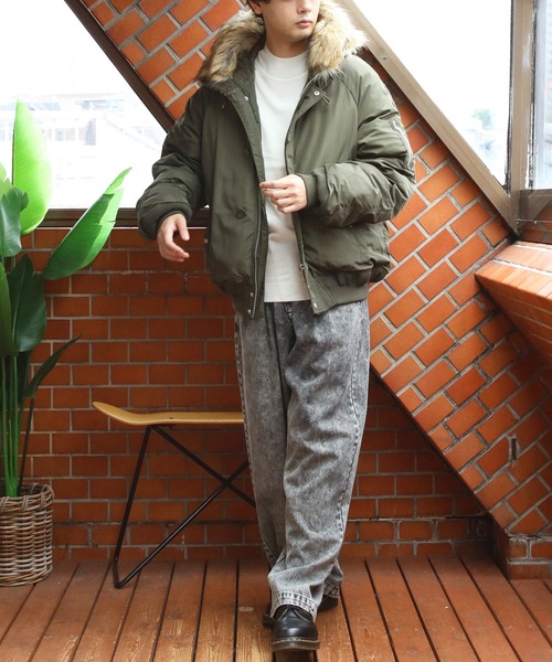 ８(eight)（エイト）の「N-2Bジャケット（ダウンジャケット/コート・メンズ・ブラック/ワイン/カーキ・MEDIUM/LARGE）」の11枚目の写真