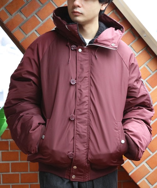 ８(eight)（エイト）の「N-2Bジャケット（ダウンジャケット/コート・メンズ・ブラック/ワイン/カーキ・MEDIUM/LARGE）」の16枚目の写真