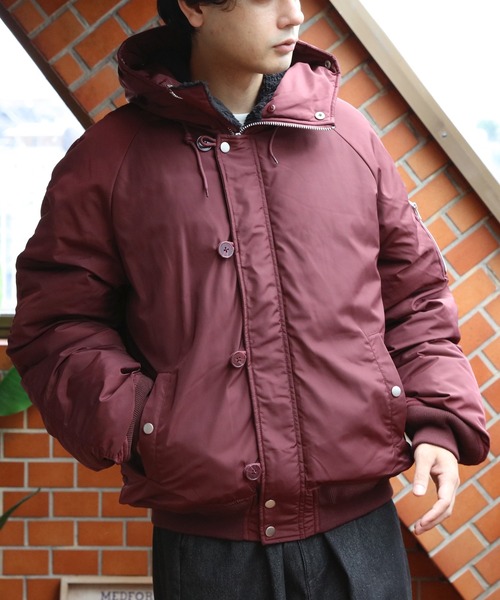 ８(eight)（エイト）の「N-2Bジャケット（ダウンジャケット/コート・メンズ・ブラック/ワイン/カーキ・MEDIUM/LARGE）」の17枚目の写真