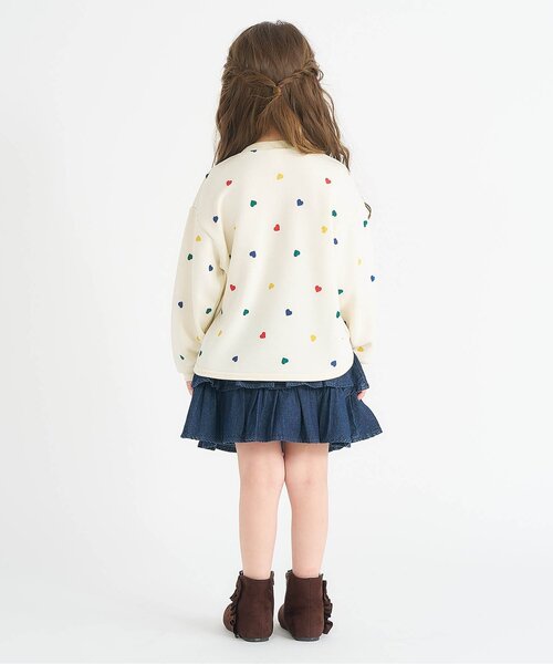 apres les cours（アプレレクール）の「【スカッツ】ティアードインパンツ付きスカート_ジュニア対応（スカート・キッズ・インディゴブルー/ブラウン/ピンク・140/130/120/110/100/90/80）」の12枚目の写真