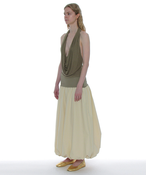 PARTIMENTO WOMEN(パルティメントウィメン)の「2WAYパフマキシスカート_アイボリー(スカート・レディース・その他・SMALL/MEDIUM)」の5枚目の写真