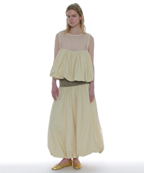 PARTIMENTO WOMEN(パルティメントウィメン)の「2WAYパフマキシスカート_アイボリー(スカート・レディース・その他・SMALL/MEDIUM)」の9枚目の写真