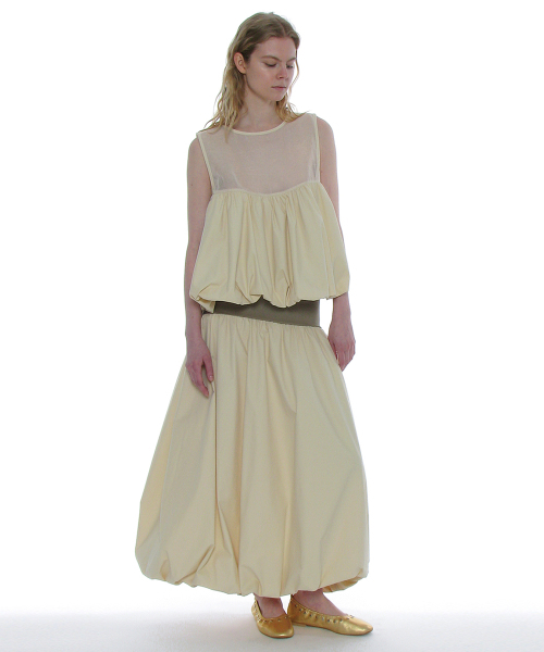 PARTIMENTO WOMEN(パルティメントウィメン)の「2WAYパフマキシスカート_アイボリー(スカート・レディース・その他・SMALL/MEDIUM)」の10枚目の写真