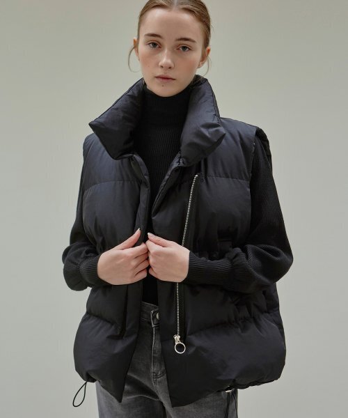 NICK&NICOLE(ニックアンドニコール)の「PUFFER PADDING VEST_BLACK(ベスト・レディース・その他・FREE)」の1枚目の写真