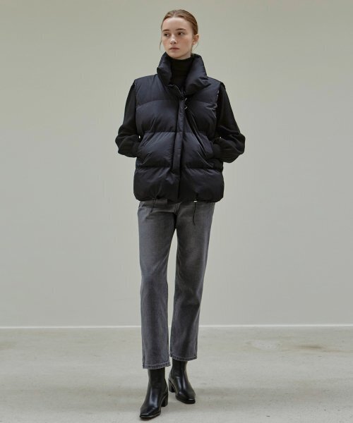 NICK&NICOLE(ニックアンドニコール)の「PUFFER PADDING VEST_BLACK(ベスト・レディース・その他・FREE)」の4枚目の写真