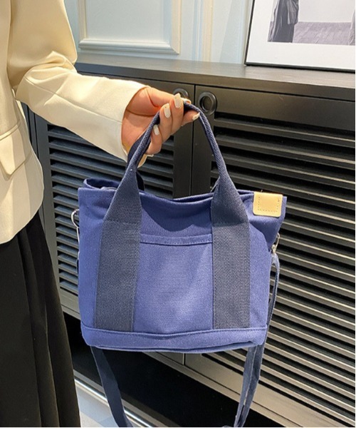 BACKYARD FAMILY(バックヤードファミリー)の「ショルダーバッグ ミニトート 2way 仕切り付き yhcbag5115(ショルダーバッグ・レディース・ライトグレー/ピンク/ベージュ/ミント/ホワイト/ネイビー/ブラウン/ブラック・FREE)」の11枚目の写真