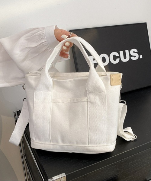 BACKYARD FAMILY(バックヤードファミリー)の「ショルダーバッグ ミニトート 2way 仕切り付き yhcbag5115(ショルダーバッグ・レディース・ライトグレー/ピンク/ベージュ/ミント/ホワイト/ネイビー/ブラウン/ブラック・FREE)」の17枚目の写真