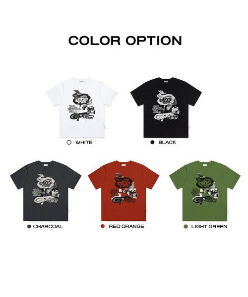 ESCAPEFROM(エスケープフロム)の「スケートボーダーフレンズプリントオーバーサイズ半袖Tシャツチャコール(Tシャツ/カットソー・レディース・その他・LARGE/SMALL/MEDIUM)」の6枚目の写真