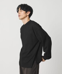 koti BEAUTY&YOUTH | <koti BEAUTY&YOUTH>メリノウール ポリエステル クルーネック サーマル カットソー(Tシャツ/カットソー)