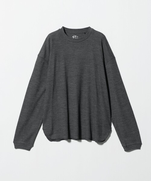 koti BEAUTY&YOUTH（コティ ビューティアンドユース）の「＜koti BEAUTY&YOUTH＞メリノウール ポリエステル クルーネック サーマル カットソー（Tシャツ/カットソー・メンズ・ブラック/ダークグレー・M/S/L）」の4枚目の写真