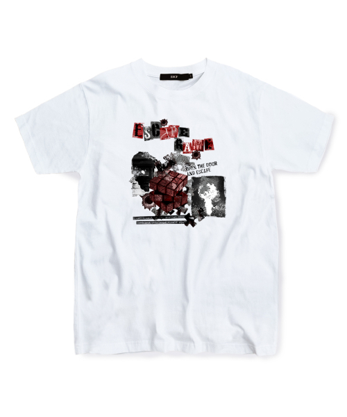 ESCAPEFROM(エスケープフロム)の「レッドイ逃避ゲームTシャツホワイト(Tシャツ/カットソー・レディース・その他・SMALL/MEDIUM/LARGE)」の1枚目の写真