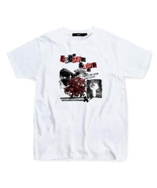 ESCAPEFROM(エスケープフロム)の「レッドイ逃避ゲームTシャツホワイト(Tシャツ/カットソー・レディース・その他・SMALL/MEDIUM/LARGE)」の2枚目の写真