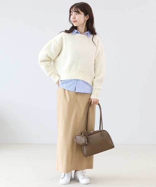 Aletta vita(アレッタビータ)の「ミニバッグチャーム付ボストンバッグ(ボストンバッグ・レディース・ブラック/ブラウン・FREE)」の5枚目の写真