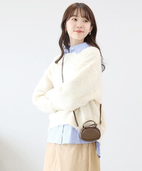 Aletta vita(アレッタビータ)の「ミニバッグチャーム付ボストンバッグ(ボストンバッグ・レディース・ブラック/ブラウン・FREE)」の6枚目の写真