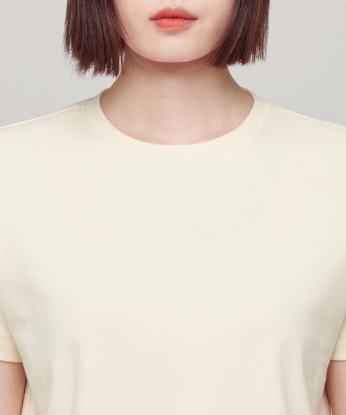 MUSINSA STANDARD WOMAN（ムシンサスタンダードウーマン）の「ウィメンズクルーネッククロップTシャツ[エグレット]（Tシャツ/カットソー・レディース・その他・SMALL/MEDIUM/LARGE/X-LARGE/X-SMALL）」の3枚目の写真