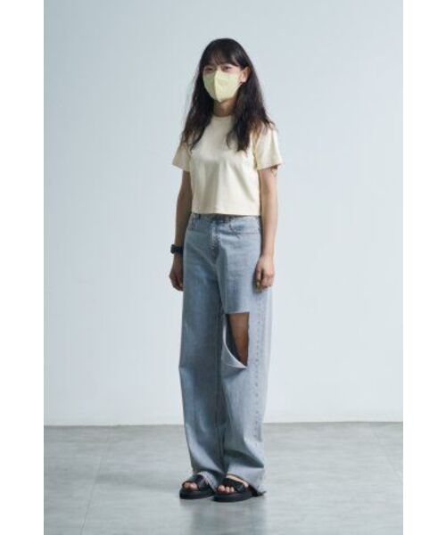 MUSINSA STANDARD WOMAN（ムシンサスタンダードウーマン）の「ウィメンズクルーネッククロップTシャツ[エグレット]（Tシャツ/カットソー・レディース・その他・SMALL/MEDIUM/LARGE/X-LARGE/X-SMALL）」の8枚目の写真