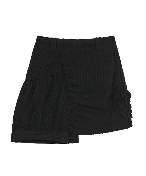 TYPESERVICE（タイプサービス）の「Asymmetry Embroidery Skirt [Black]（スカート・レディース・その他・FREE）」の2枚目の写真