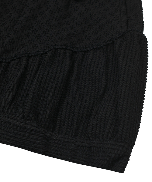 TYPESERVICE（タイプサービス）の「Asymmetry Embroidery Skirt [Black]（スカート・レディース・その他・FREE）」の4枚目の写真