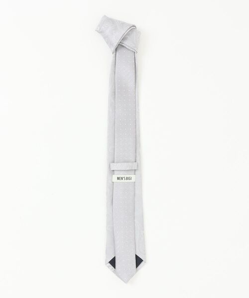 MEN'S BIGI(メンズビギ)の「シャドーペイズリー×ドット柄シルクネクタイ(ネクタイ・メンズ・ブルー/ターコイズブルー/パープル/シルバー・FREE)」の5枚目の写真