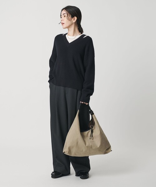 BEAUTY&YOUTH UNITED ARROWS（ビューティーアンドユースユナイテッドアローズ）の「チャーム ショルダーバッグ（ショルダーバッグ・レディース・ブラック/ベージュ・FREE）」の8枚目の写真