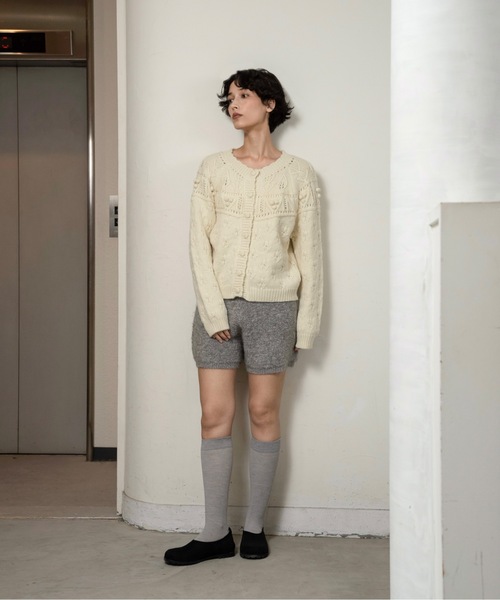 lawgy（ラウジー）の「boa rib short pants / ボアリブショートパンツ（その他パンツ・レディース・グレー/アイボリー・FREE）」の14枚目の写真