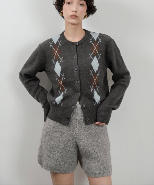 lawgy（ラウジー）の「boa rib short pants / ボアリブショートパンツ（その他パンツ・レディース・グレー/アイボリー・FREE）」の15枚目の写真