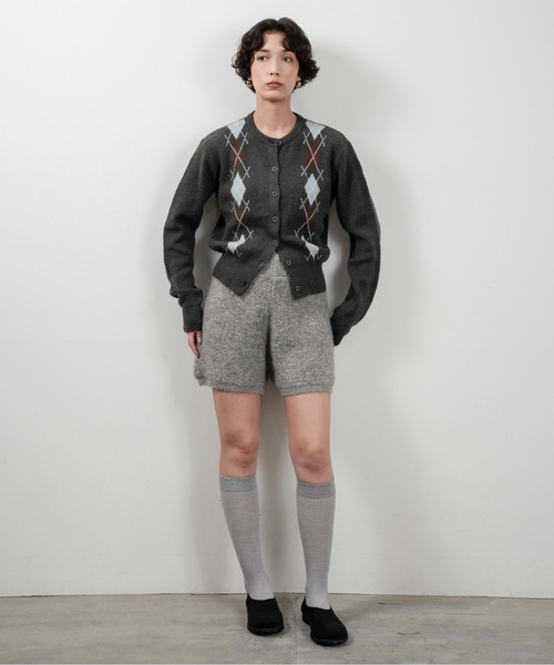 lawgy（ラウジー）の「boa rib short pants / ボアリブショートパンツ（その他パンツ・レディース・グレー/アイボリー・FREE）」の19枚目の写真