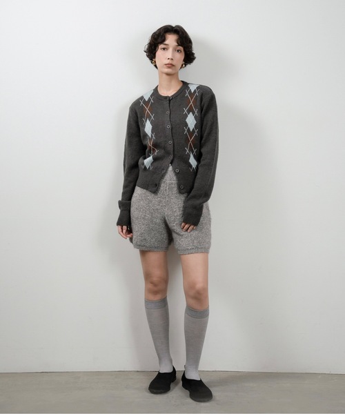 lawgy（ラウジー）の「boa rib short pants / ボアリブショートパンツ（その他パンツ・レディース・グレー/アイボリー・FREE）」の18枚目の写真