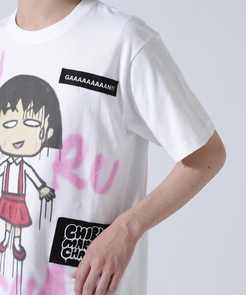 ROYAL FLASH（ロイヤルフラッシュ）の「【guernika×ちびまる子ちゃん】Drooping Maruko Paint T shirt / White（Tシャツ/カットソー・メンズ・ホワイト・L/2XL/XL）」の9枚目の写真