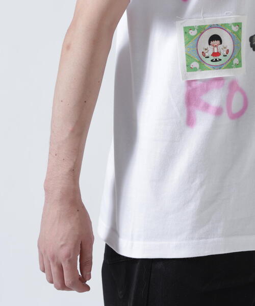 ROYAL FLASH（ロイヤルフラッシュ）の「【guernika×ちびまる子ちゃん】Drooping Maruko Paint T shirt / White（Tシャツ/カットソー・メンズ・ホワイト・L/2XL/XL）」の10枚目の写真