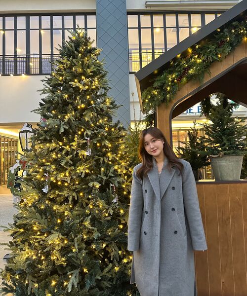 ROSEFRANTZ（ロゼフランツ）の「Double Button Maxi Long Coat [Gray]（チェスターコート・レディース・チャコールグレー・FREE）」の4枚目の写真