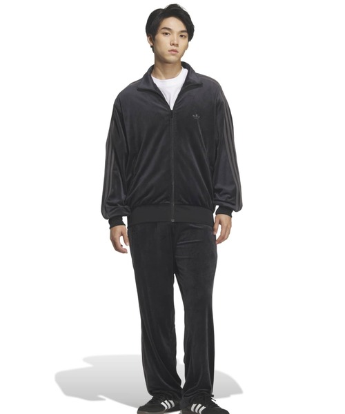adidas（アディダス）の「adidas FB TT VELOUR / アディダス ファイヤーバード トラックトップ ベロア（その他アウター・メンズ・ブラック・M/S/XXL/XL/L）」の3枚目の写真
