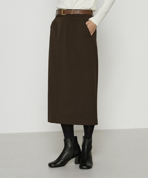 COMME CA（コムサ）の「裏起毛2WAYストレッチ スカート（スカート・レディース・ブラック/ライトグレー/ブラウン・11号/9号/7号）」の8枚目の写真