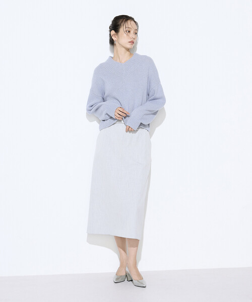 COMME CA（コムサ）の「裏起毛2WAYストレッチ スカート（スカート・レディース・ブラック/ライトグレー/ブラウン・11号/9号/7号）」の22枚目の写真