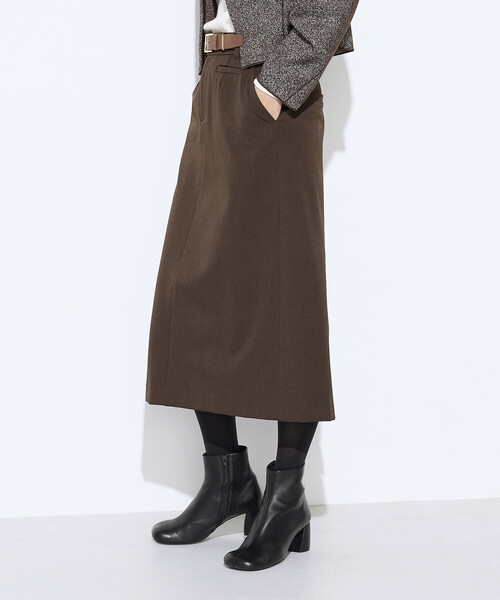 COMME CA（コムサ）の「裏起毛2WAYストレッチ スカート（スカート・レディース・ブラック/ライトグレー/ブラウン・11号/9号/7号）」の3枚目の写真