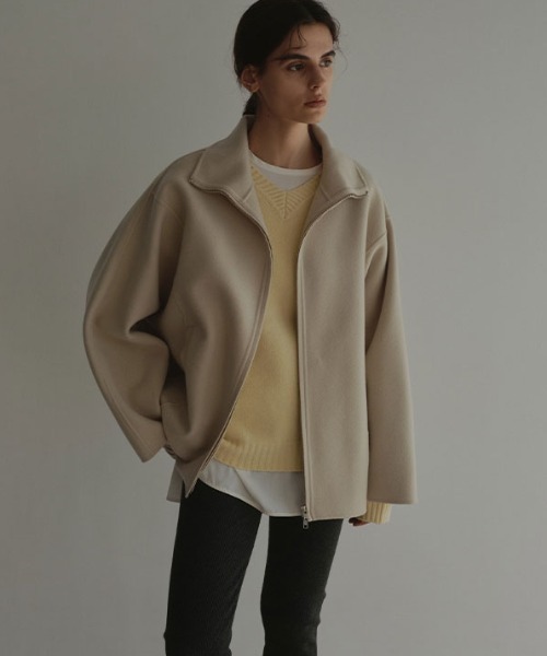 メルトンスタンドネックリバーブルゾン（ブルゾン）｜ETRE TOKYO