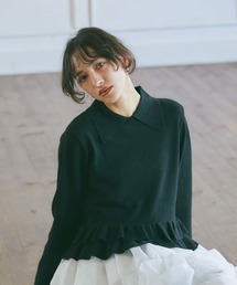 RUFFIE HEM KNIT