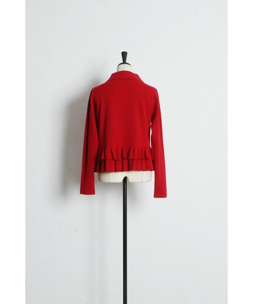 ARVELLIA(アルベリア)の「RUFFIE HEM KNIT(ニット/セーター・レディース・レッド/ブラック・M)」の14枚目の写真