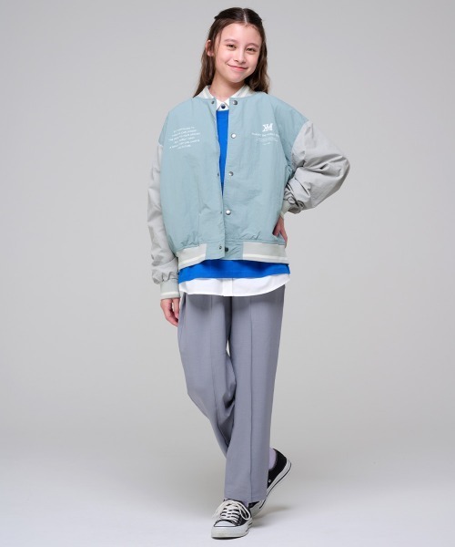 KRIFF MAYER Kid's Collection（クリフメイヤーキッズコレクション）の「シャカシャカスタジャン（スタジャン・キッズ・グレー/ブラック/オリーブ/サックスブルー・120/130/140/150/160/170）」の20枚目の写真