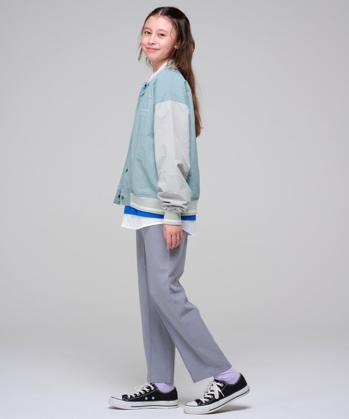 KRIFF MAYER Kid's Collection（クリフメイヤーキッズコレクション）の「シャカシャカスタジャン（スタジャン・キッズ・グレー/ブラック/オリーブ/サックスブルー・120/130/140/150/160/170）」の19枚目の写真