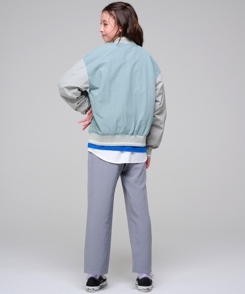 KRIFF MAYER Kid's Collection（クリフメイヤーキッズコレクション）の「シャカシャカスタジャン（スタジャン・キッズ・グレー/ブラック/オリーブ/サックスブルー・120/130/140/150/160/170）」の18枚目の写真