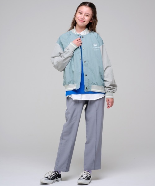 KRIFF MAYER Kid's Collection（クリフメイヤーキッズコレクション）の「シャカシャカスタジャン（スタジャン・キッズ・グレー/ブラック/オリーブ/サックスブルー・120/130/140/150/160/170）」の17枚目の写真