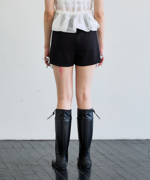 ARI(アリ)の「RIBBON JERSEY TRACK MICRO SHORTS / BLACK(その他パンツ・レディース・ブラック・FREE)」の3枚目の写真