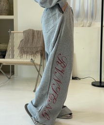 KsG（ケーエスジー）の「ラインストーンレタリングスウェットパンツ（その他パンツ）」